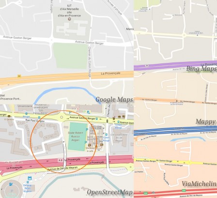 Cartographie comparaison